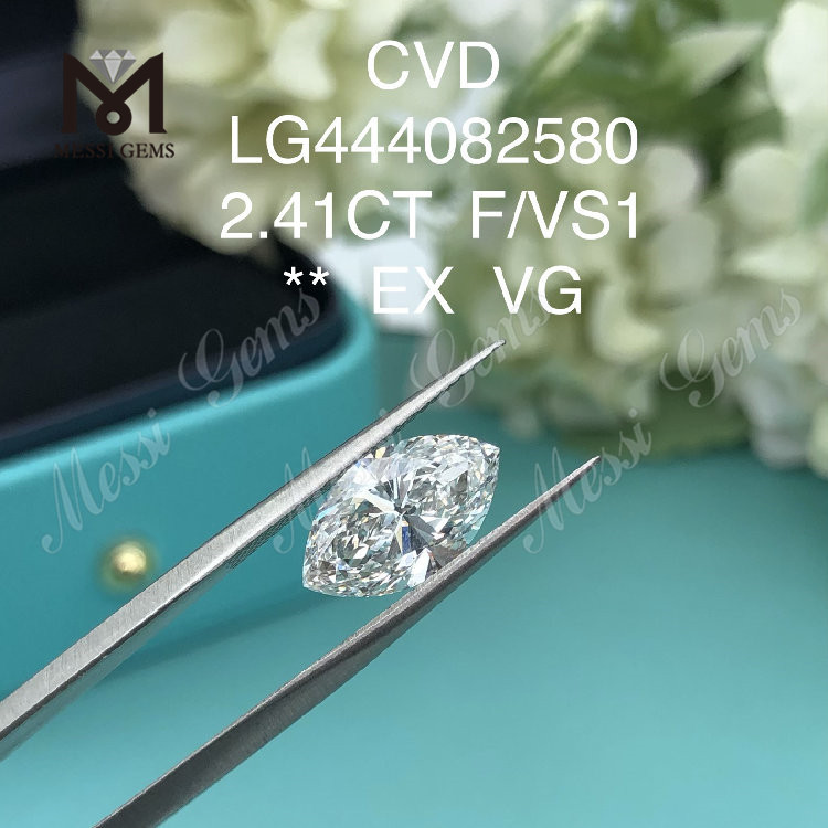 2,41 ct BRILLIANT, im Labor hergestellter Marquise-Diamant F VS1