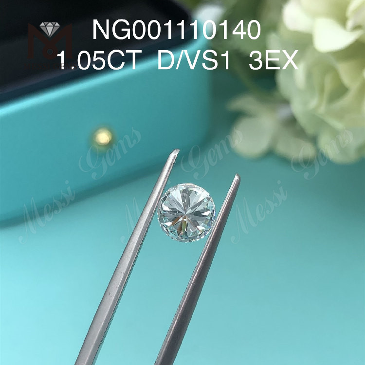 1,05 ct D-Rund-VS1-EX-Schliffdiamanten, NGIC-zertifizierte, im Labor hergestellte Diamanten