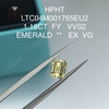 Ausgefallener gelber Labordiamant Smaragd 1,18 ct VVS2 