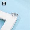 Wuzhou Fabrikpreis Ringe Hersteller 925 Sterling Silber Ring 1 Karat Moissanite Diamantring