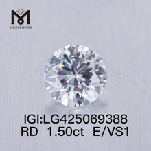 1,50 Karat E/VS1 VG Diamant im Labor gezüchtet Rund