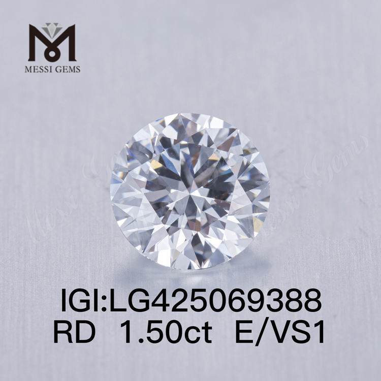 1,50 Karat E/VS1 VG Labordiamant, 1,5 Karat rund 