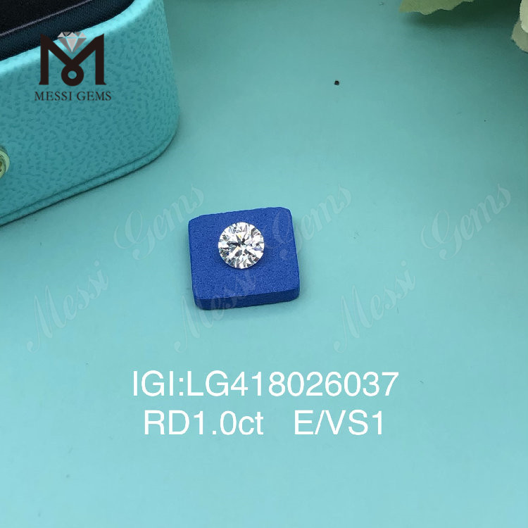 1 Karat E/VS1 EX VG Labordiamant, rund 