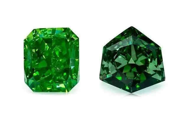 Grüne Labor-Diamanten