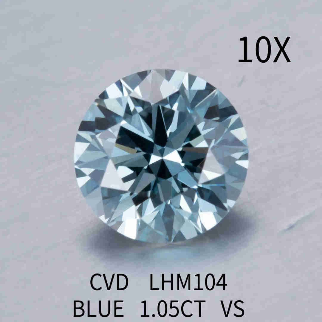 Blaue Labor-Diamanten