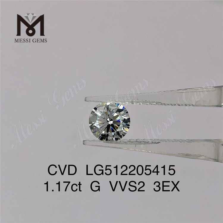 1,17 ct G rd cvd Labordiamant 3EX vvs billiger künstlicher Diamant zum Fabrikpreis