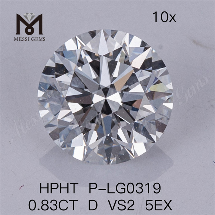 0,83 CT HPHT-Labordiamant D VS2 5EX Lose Labordiamanten 