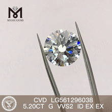 5,20 CT G VVS2 ID EX EX im Labor gezüchteter Diamant CVD LG561296038 
