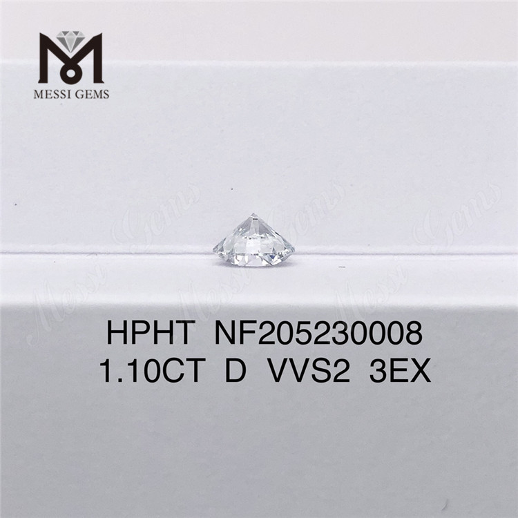 Großhandel 1,10 ct D VVS2 runder Brillantschliff HPHT 3EX synthetischer, im Labor gezüchteter Diamant