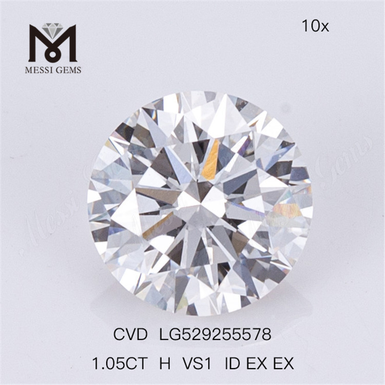 1,05 ct H VS Billiger künstlicher Diamant Rond Bester loser Labordiamant CVD