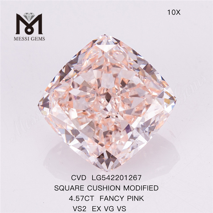 4,57 ct Fancy Pink Lab Grown Diamond SQ CVD künstlicher Diamant zum Verkauf