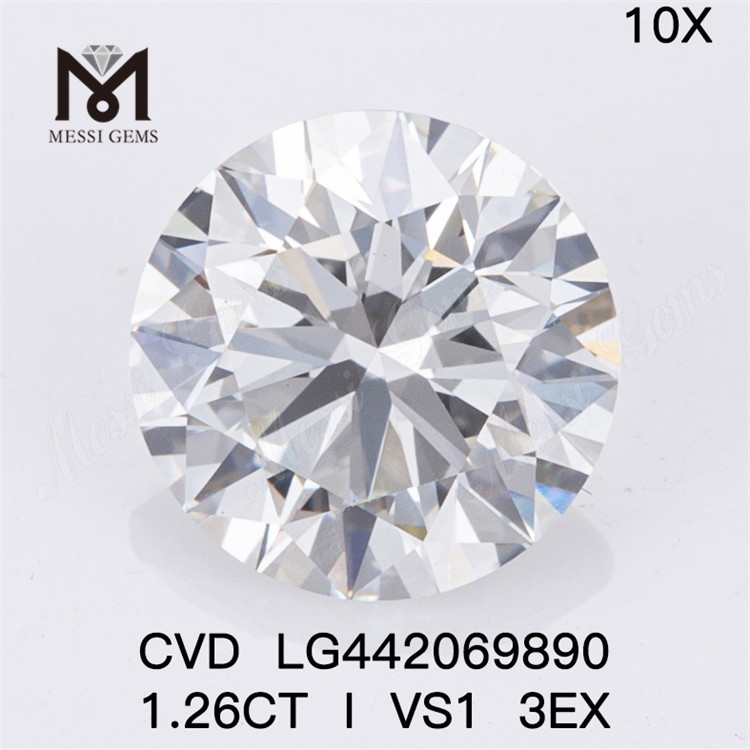 1,26 Karat I VS1 3EX im Labor gezüchteter Diamant. 1,25 Karat im Labor gezüchteter Diamant zum Großhandelspreis