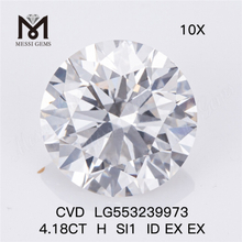 4,18 CT H-Farbe, lose Labordiamanten, SI1 ID EX EX, im Labor gezüchtete Diamanten zum Großhandelspreis