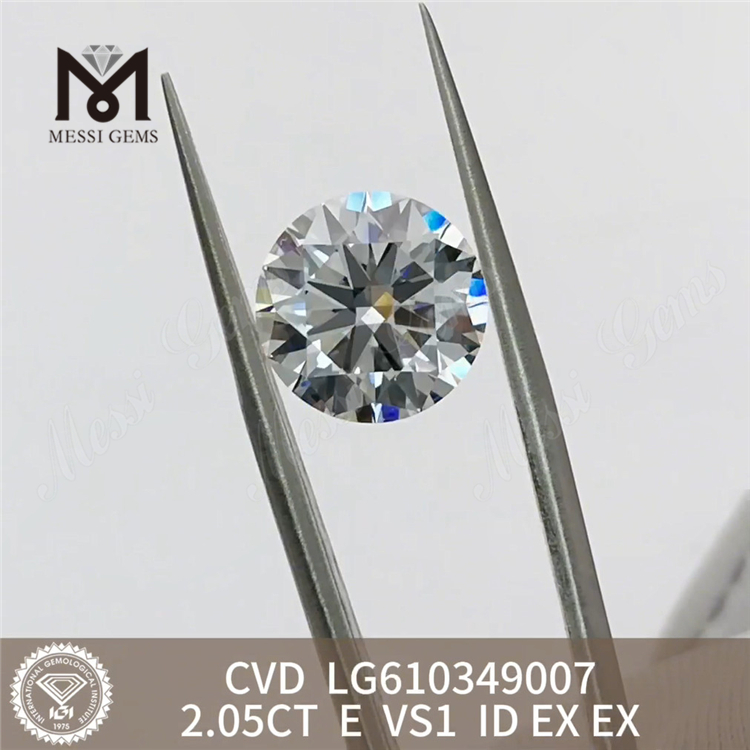 2,05 CT E VS1 ID, bester Preis für im Labor gezüchtete Diamanten, CVD, Messigems LG610349007