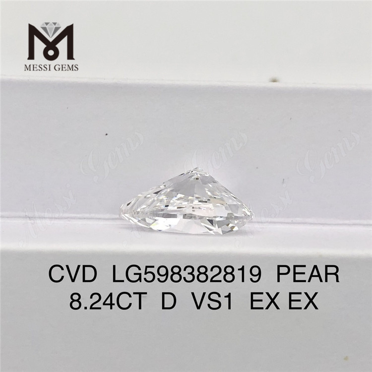 8,24 CT D VS1 PEAR CVD im Labor hergestellte Diamanten Großhandelspreis丨Messigems LG598382819