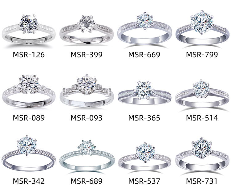 14K Verlobungs-Ehering IGI-Diamantringe für Frauen