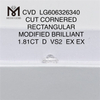 1,81 CT D VS2 EX EX CVD RECTANGULAR igi Diamant Kaufen Sie unsere Kollektion丨Messigems LG606326340