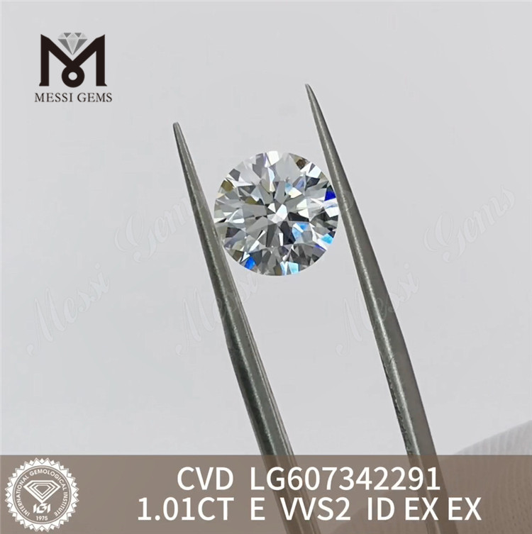 1,01 CT E VVS2 CVD im Labor gezüchteter Diamant für kundenspezifischen Schmuck – Messigems LG607342291 