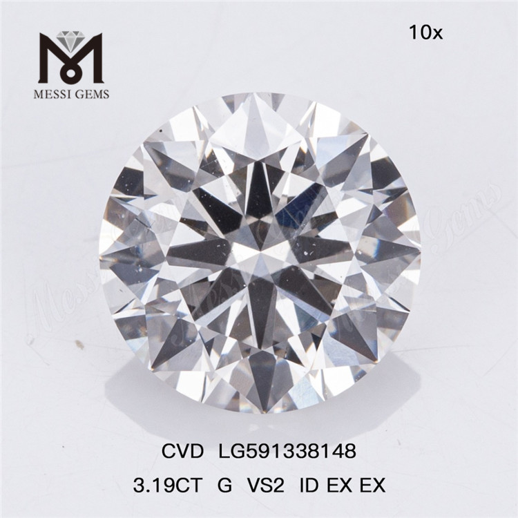 3,19 CT G VS2 ID EX EX Kreieren Sie Ihr Meisterwerk mit im Labor hergestellten Diamanten CVD LG591338148丨Messigems