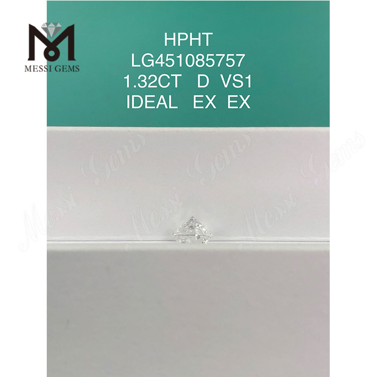 HPHT-Labordiamanten 1,32 ct VS1 D IDEL-Schliff