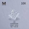 Polierte, im Labor gezüchtete Prinzessdiamanten mit 1,69 Karat G VS1 SQ VG