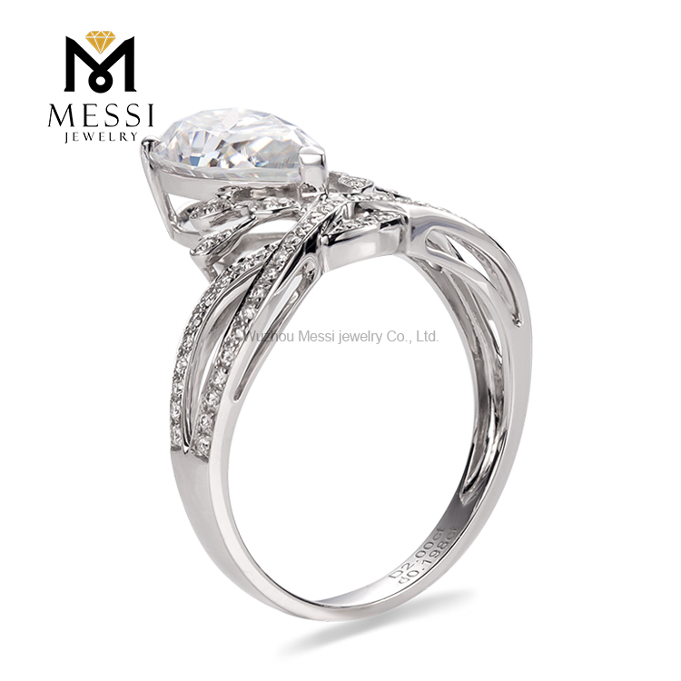 Moissanit Diamant Ehering 14k 18k Mode Moissanit Ring