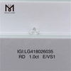 1,0 CT E/VS1 runder EX VG Labordiamant, loser Labordiamant, Großhandelspreis