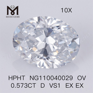 HPHT OV 0,573 CT OV D EX EX VS1 Labordiamant