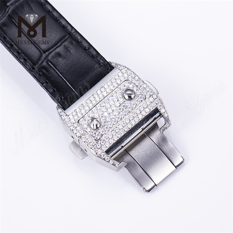 Individuelles Design für Herren und Damen, Luxus-Handset, Iced Out-Moissanit-Uhr