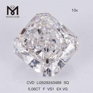 5,06 CT F VS1 EX VG CVD SQ, im Labor gezüchtete Diamanten, 5 Karat, hohe Qualität 