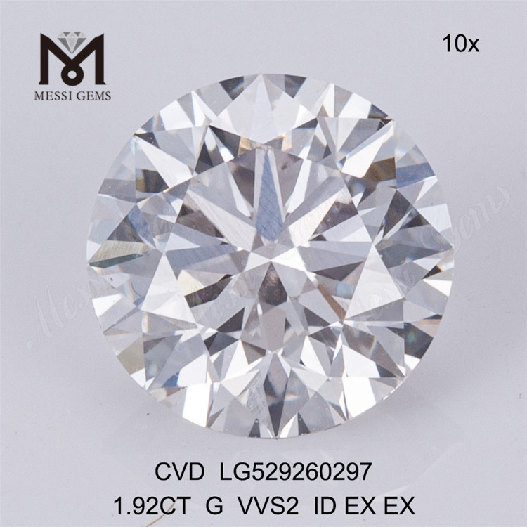 1,92 ct G loser Labordiamant zum Verkauf, vvs runder ID-Diamant im Labor, 1,5 Karat zum Verkauf