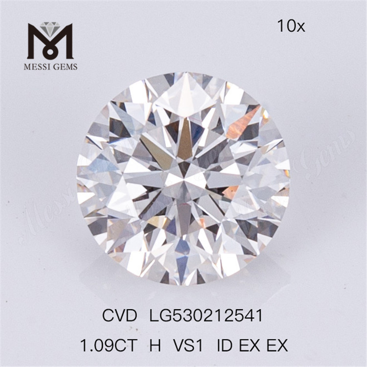 1,09 ct VS-runder, im Labor hergestellter Diamant, CVD-weißer Labordiamant im Angebot