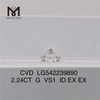 2,24 ct CVD-Labordiamant G VS1, runder, im Labor gezüchteter Diamant, 3EX, günstiger Preis