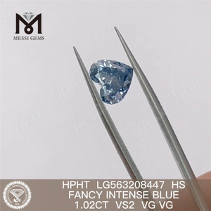 1,02 CT HS FANCY INTENSE BLUE VS2 VG VG im Labor gezüchteter Diamant HPHT LG563208447