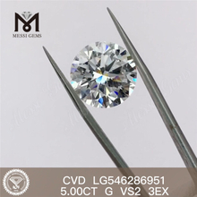 5ct G vs2 3EX Laborgezüchteter 5-Karat-Diamant, Zertifikat IGI-Fabrikpreis