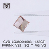 1,53 CT FVPINK VS2 SQ Labordiamant Großhandel CVD LG380994583
