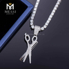 Moissanit-Hip-Hop-Schmuck, vereiste Moissanit-Kette