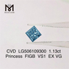 1,13 ct Princess FIGB VS1 EX VG im Labor gezüchteter Diamant CVD LG506109300