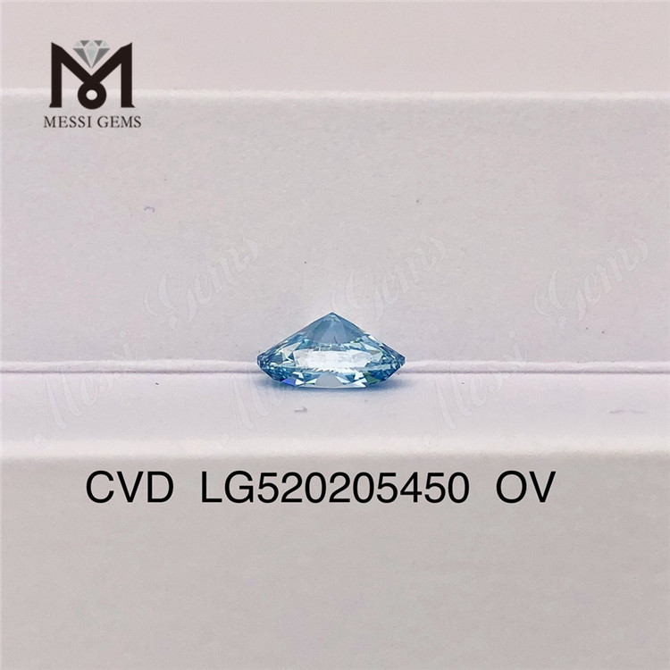 1,66 CT OV FANCY INTENSE GRÜN BLAU VS1 EX VG Labordiamant CVD LG520205450