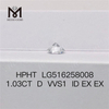 RD D VVS1 1,03 Karat im Labor gezüchteter HPHT-Diamant, lose synthetische Diamanten