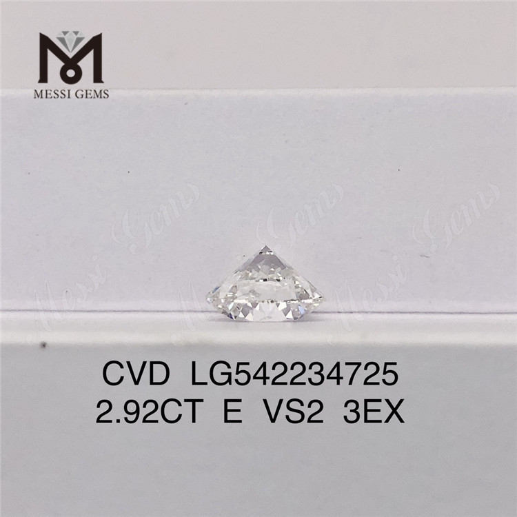 2,92 CT E CVD lose Diamanten Großhandel RD hpht im Labor gezüchtete Diamanten