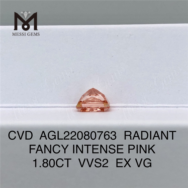 1,80 CT VVS2 EX VG Radiant Großhandel Labordiamanten Pink FANCY INTENSE PINK Diamant CVD AGL22080763 