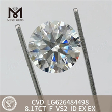 8,17 CT F VS2 ID runde IGI-zertifizierte Diamanten – Messigems CVD LG626484498 