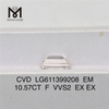 10,57 CT EM F VVS2 CVD, hergestellt aus Labordiamant LG611399208丨Messigems \t