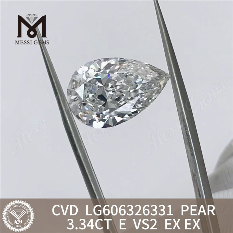 3,34 CT E VS2 PS-Diamant mit chemischer Gasphasenabscheidung für alle Ihre Schmuckbedürfnisse LG6063263