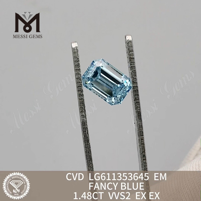 1,48 CT VVS2 EM FANCY BLUE CVD-Diamant online LG611353645丨Messigems 