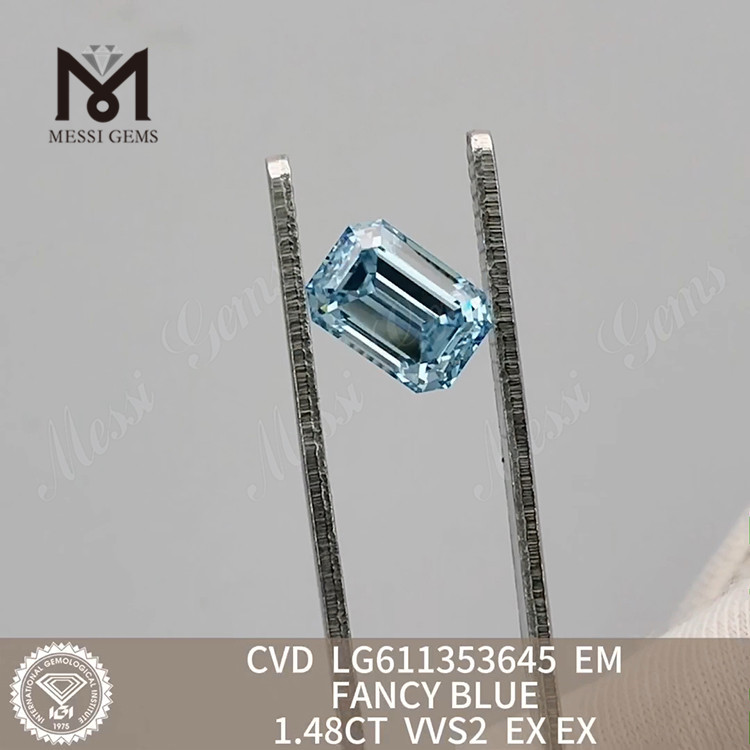 1,48 CT VVS2 EM FANCY BLUE CVD-Diamant online LG611353645丨Messigems 