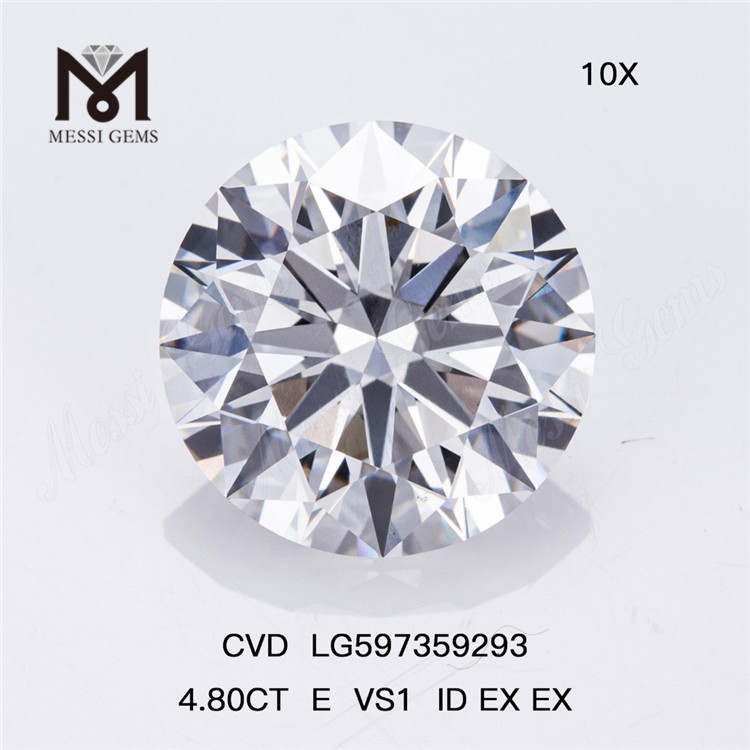 4,80 CT E VS1 ID EX EX Bulk Engineered Diamonds Entfesseln Sie Ihre Brillanz CVD LG597359293 丨Messigems