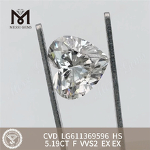 5,19 CT F HS VVS2 CVD, bester Preis für im Labor gezüchtete Diamanten LG611369596丨Messigems